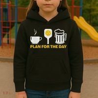 Funny Pickleball Plan For The Day Pickleball Paddle Kids Hoodie thumb 3
