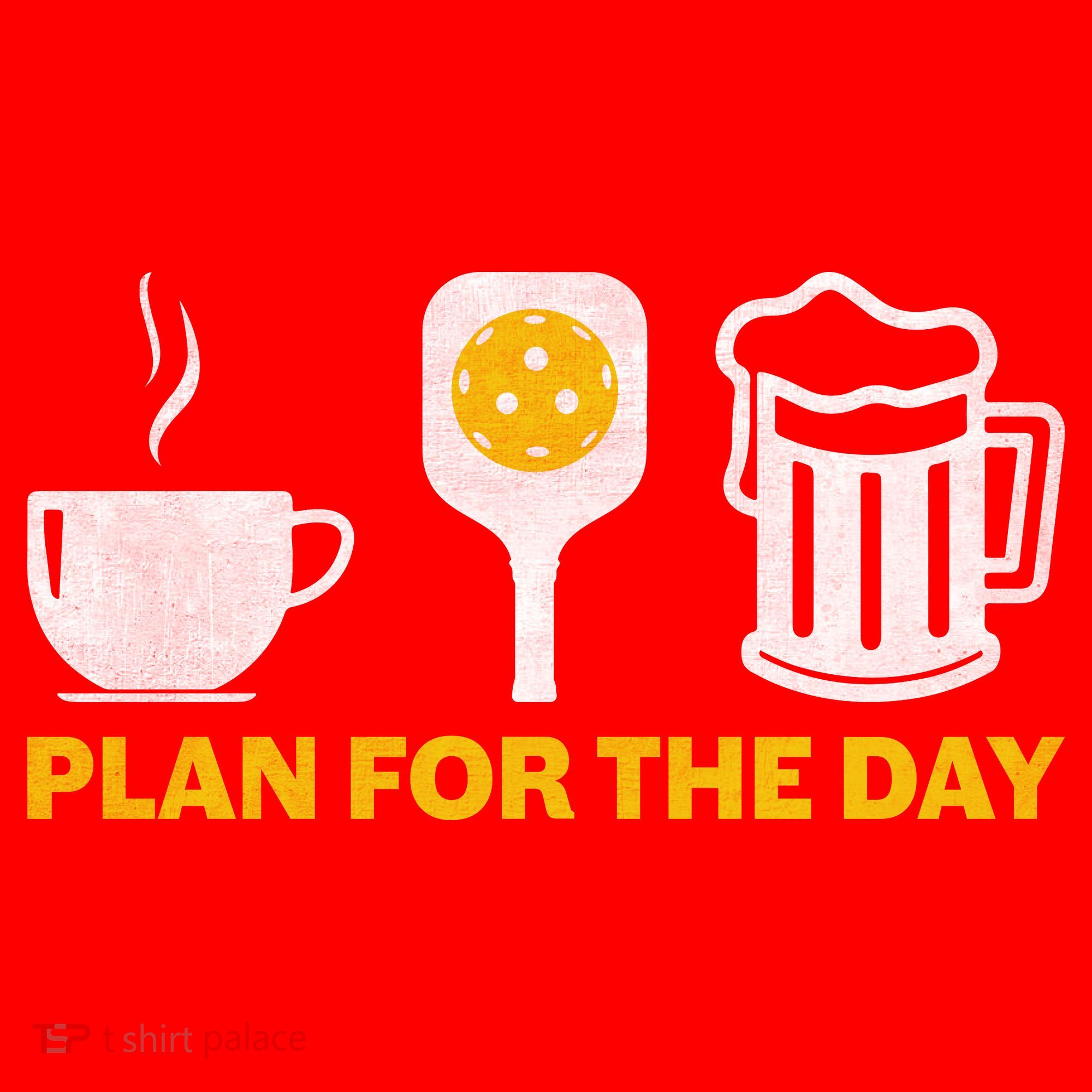 Funny Pickleball Plan For The Day Pickleball Paddle Santa Hat