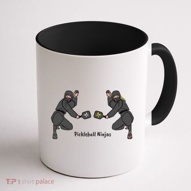 Fun Pickleball, Pickleball Ninja, Mixed Doubles, Pickleball For Life Coffee Mug back