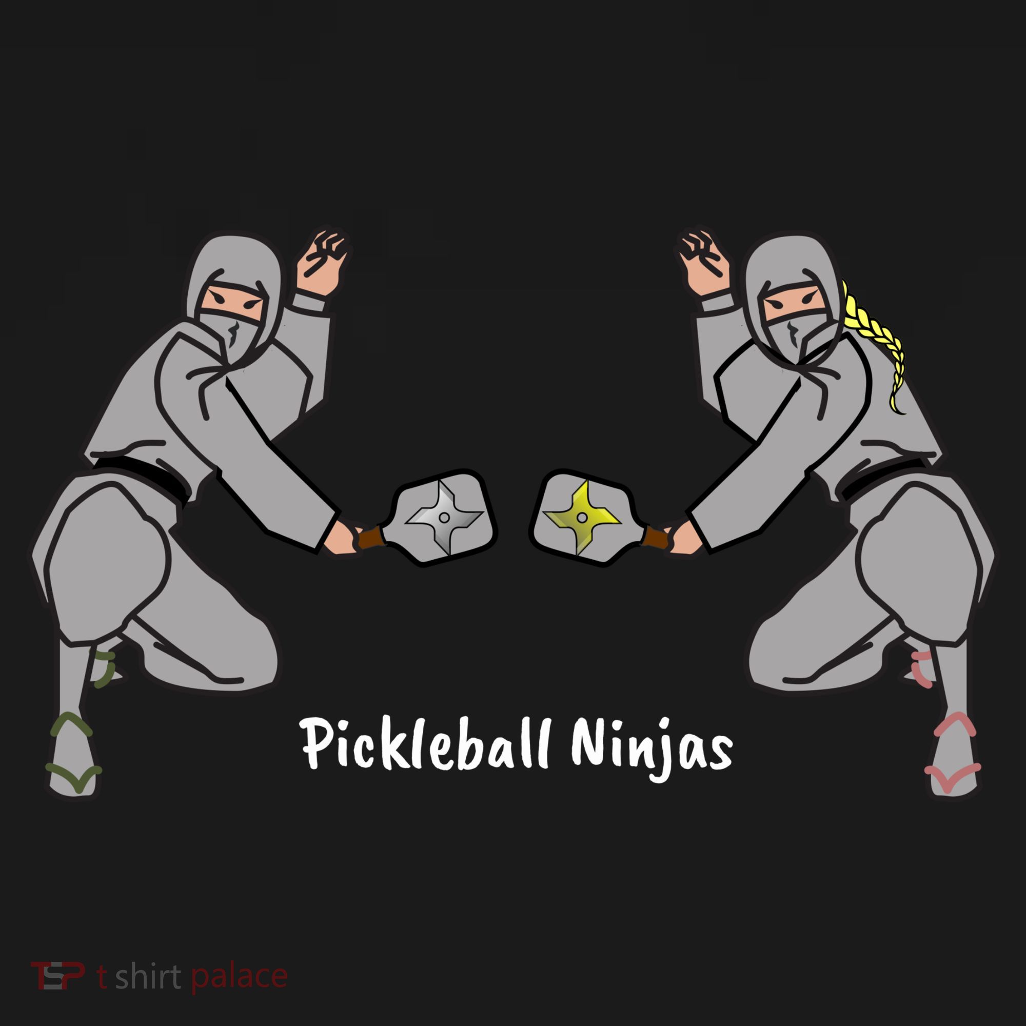 Fun Pickleball, Pickleball Ninja, Mixed Doubles, Pickleball For Life Ornament
