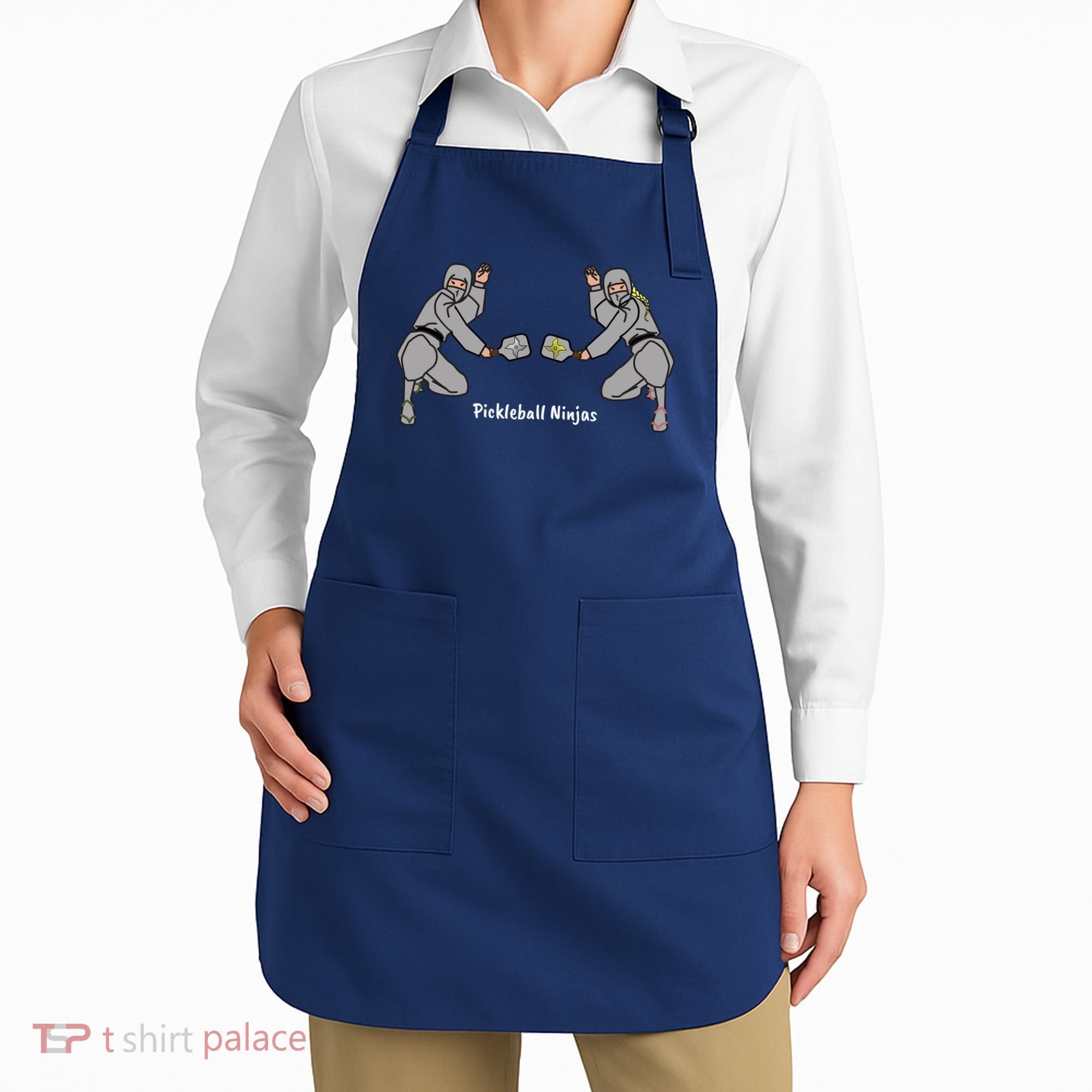 Fun Pickleball, Pickleball Ninja, Mixed Doubles, Pickleball For Life Apron