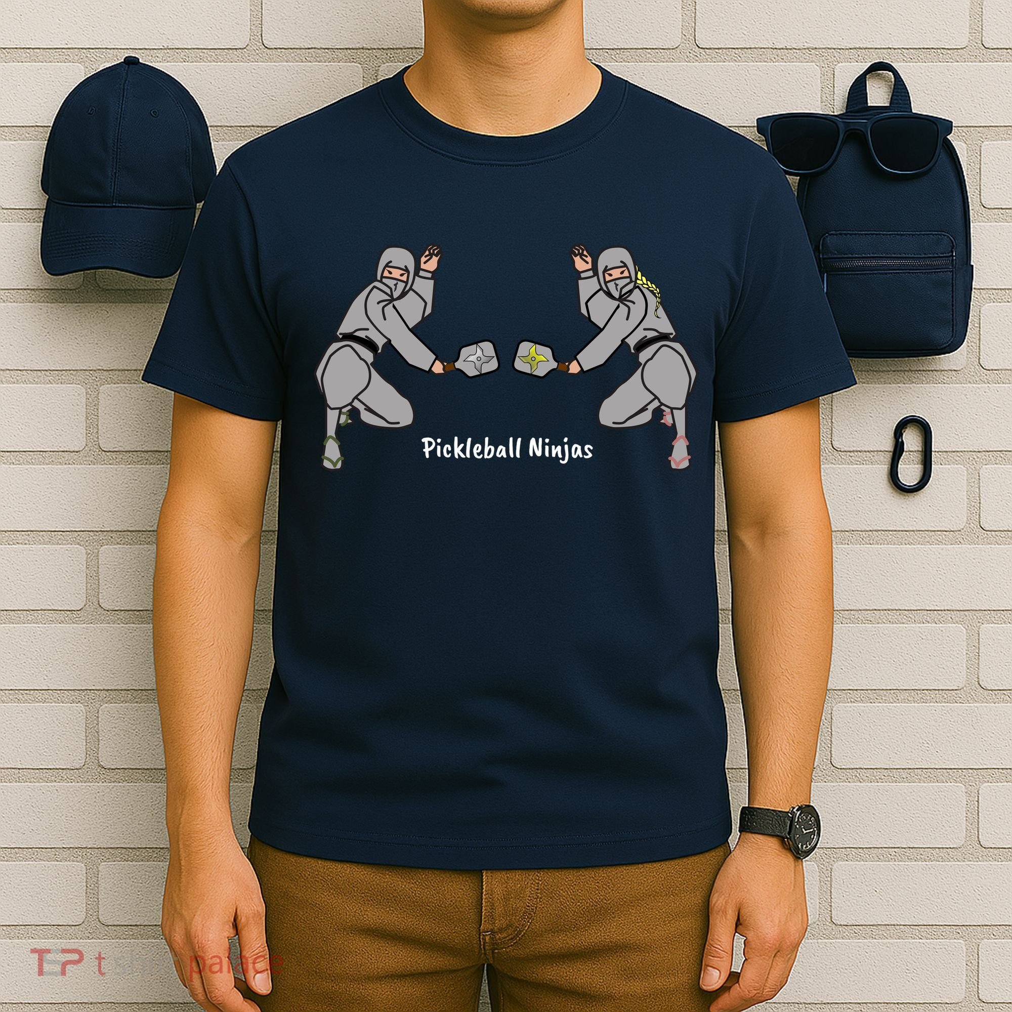 Fun Pickleball, Pickleball Ninja, Mixed Doubles, Pickleball For Life T-Shirt
