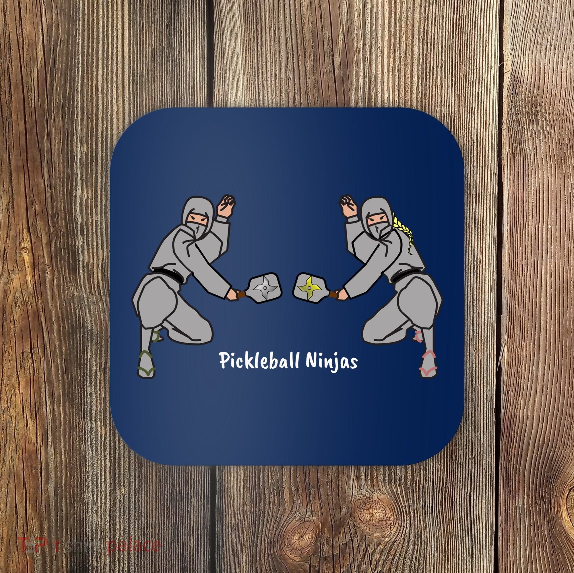 Fun Pickleball, Pickleball Ninja, Mixed Doubles, Pickleball For Life Coaster