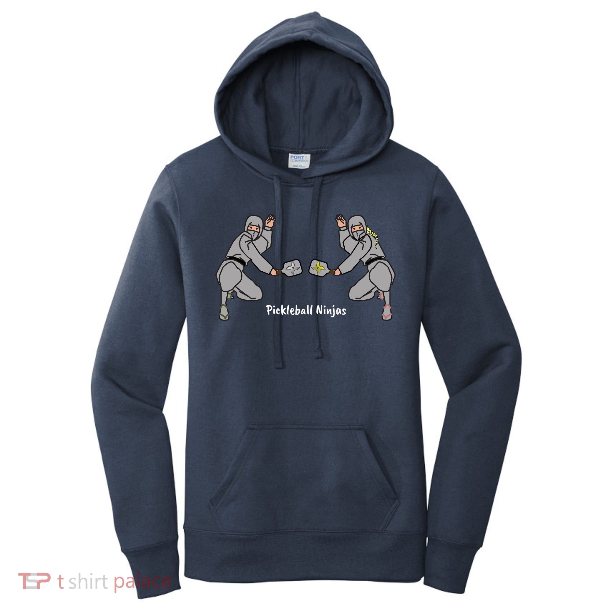 Fun Pickleball, Pickleball Ninja, Mixed Doubles, Pickleball For Life Women's Hoodie