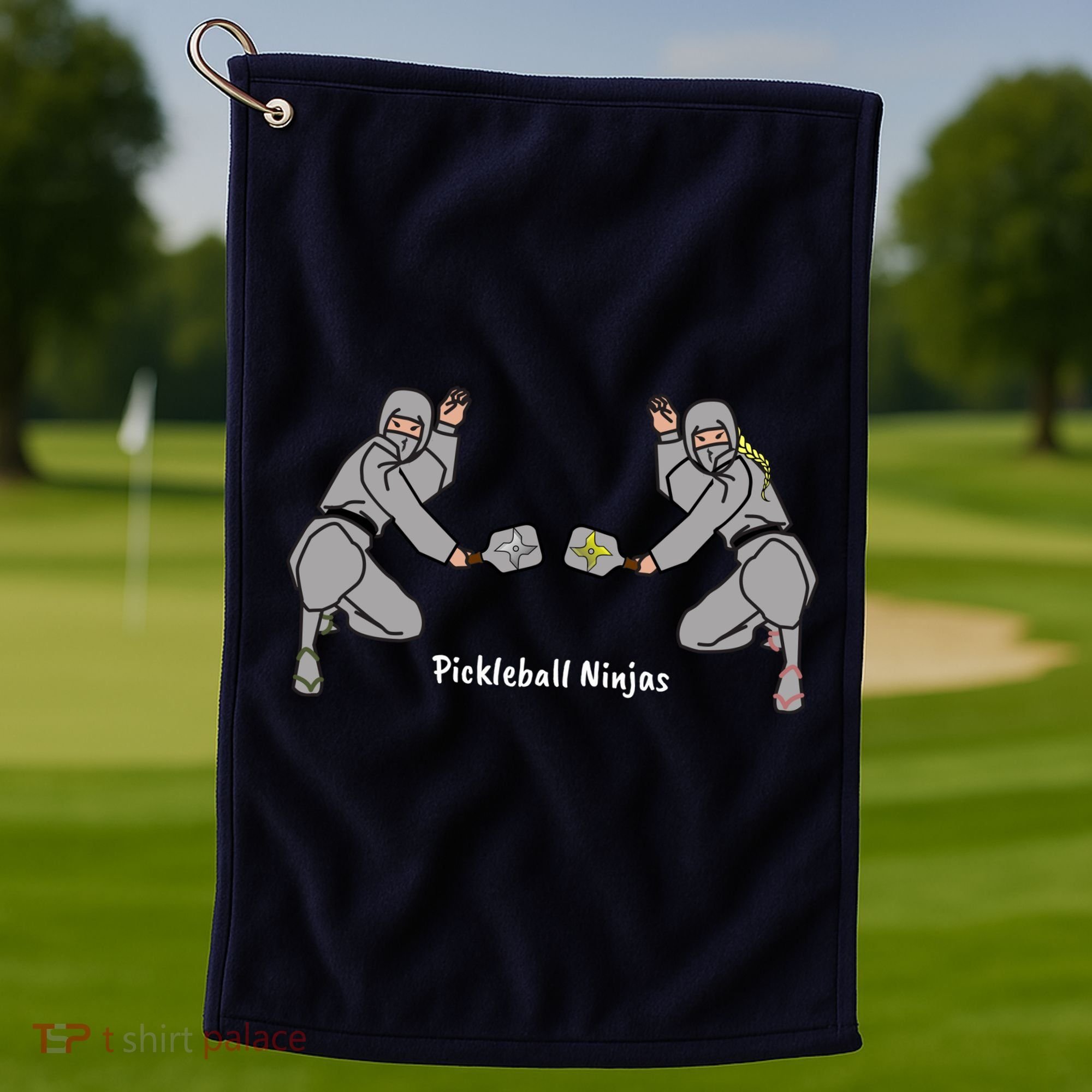 Fun Pickleball, Pickleball Ninja, Mixed Doubles, Pickleball For Life Golf Towel