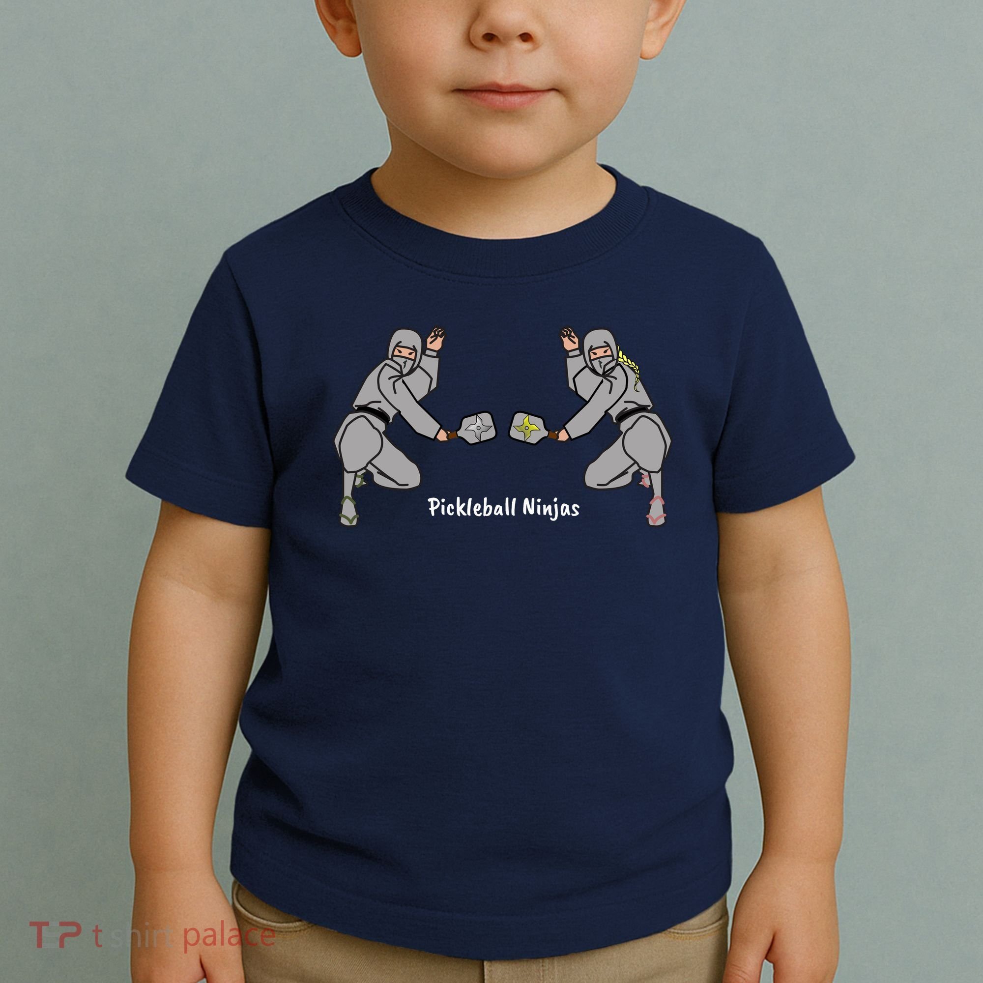Fun Pickleball, Pickleball Ninja, Mixed Doubles, Pickleball For Life Toddler T-Shirt