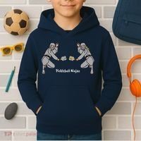 Fun Pickleball, Pickleball Ninja, Mixed Doubles, Pickleball For Life Kids Hoodie thumb 2