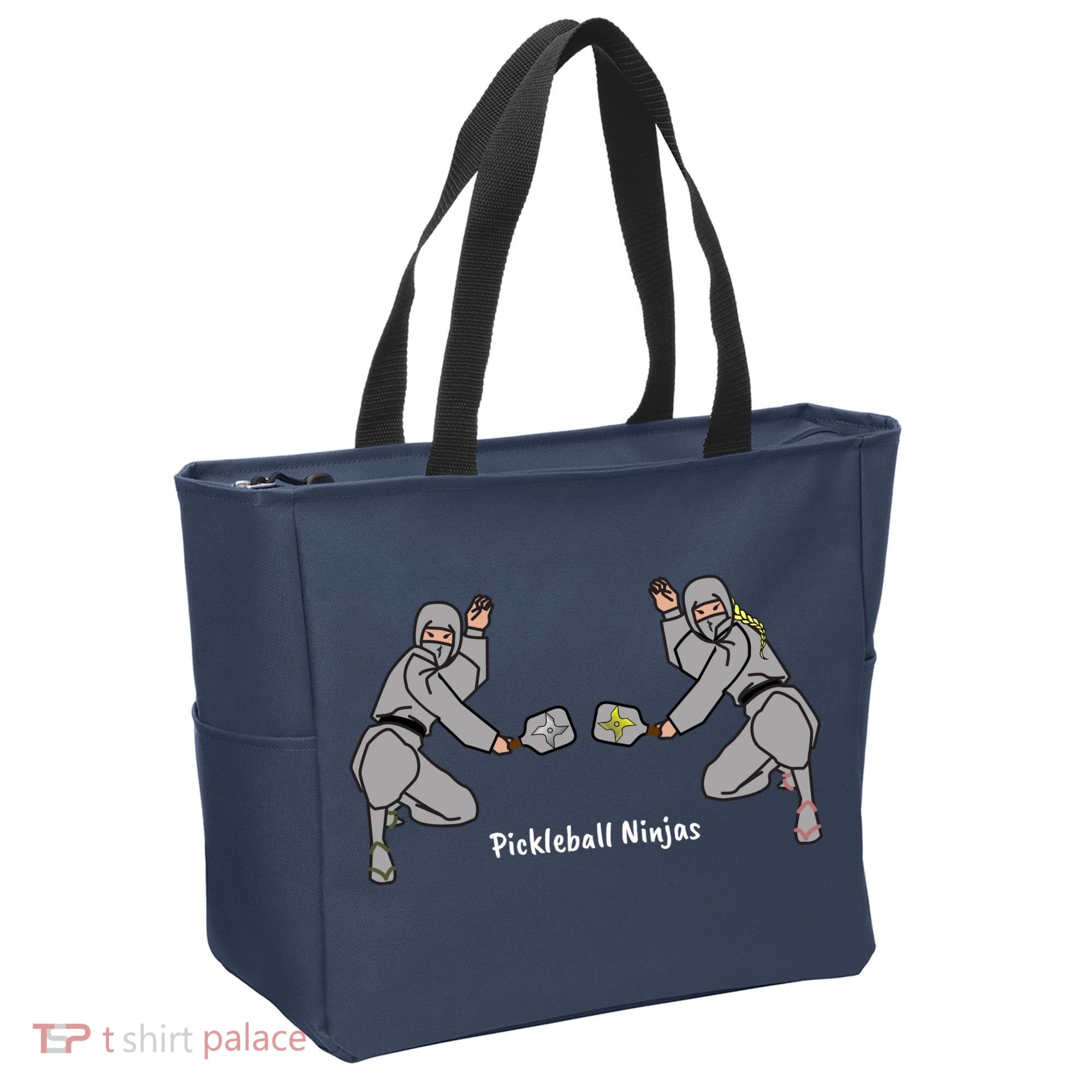Fun Pickleball, Pickleball Ninja, Mixed Doubles, Pickleball For Life Tote Bag