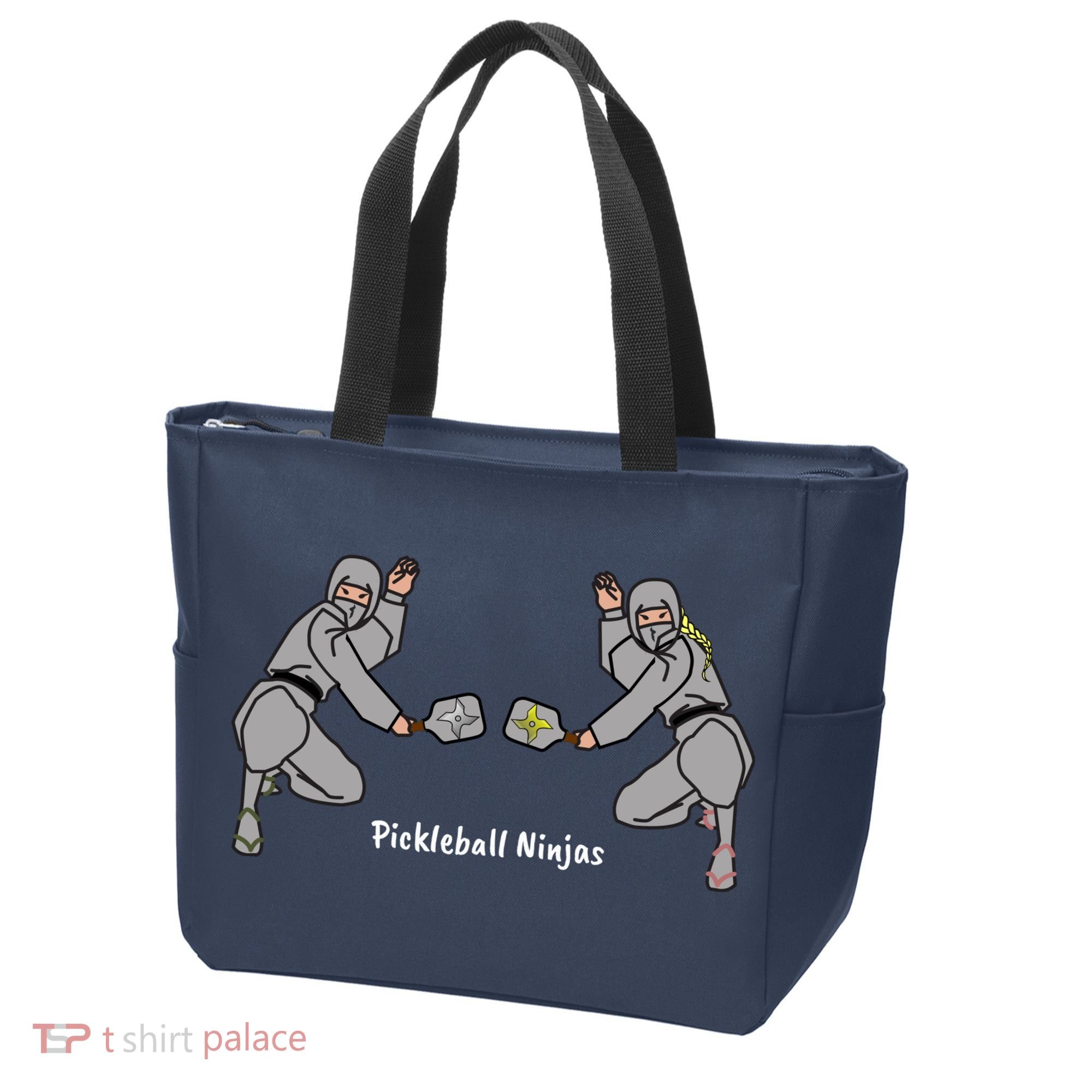 Fun Pickleball, Pickleball Ninja, Mixed Doubles, Pickleball For Life Tote Bag