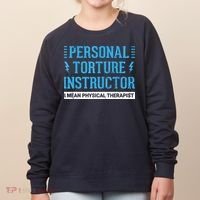 Funny PT Physical Therapist Gift Therapy Month Women's Sweatshirt thumb 0
