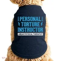 Funny PT Physical Therapist Gift Therapy Month Doggie Tank thumb 0