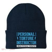 Funny PT Physical Therapist Gift Therapy Month Beanie thumb 0