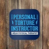Funny PT Physical Therapist Gift Therapy Month Coaster thumb 0