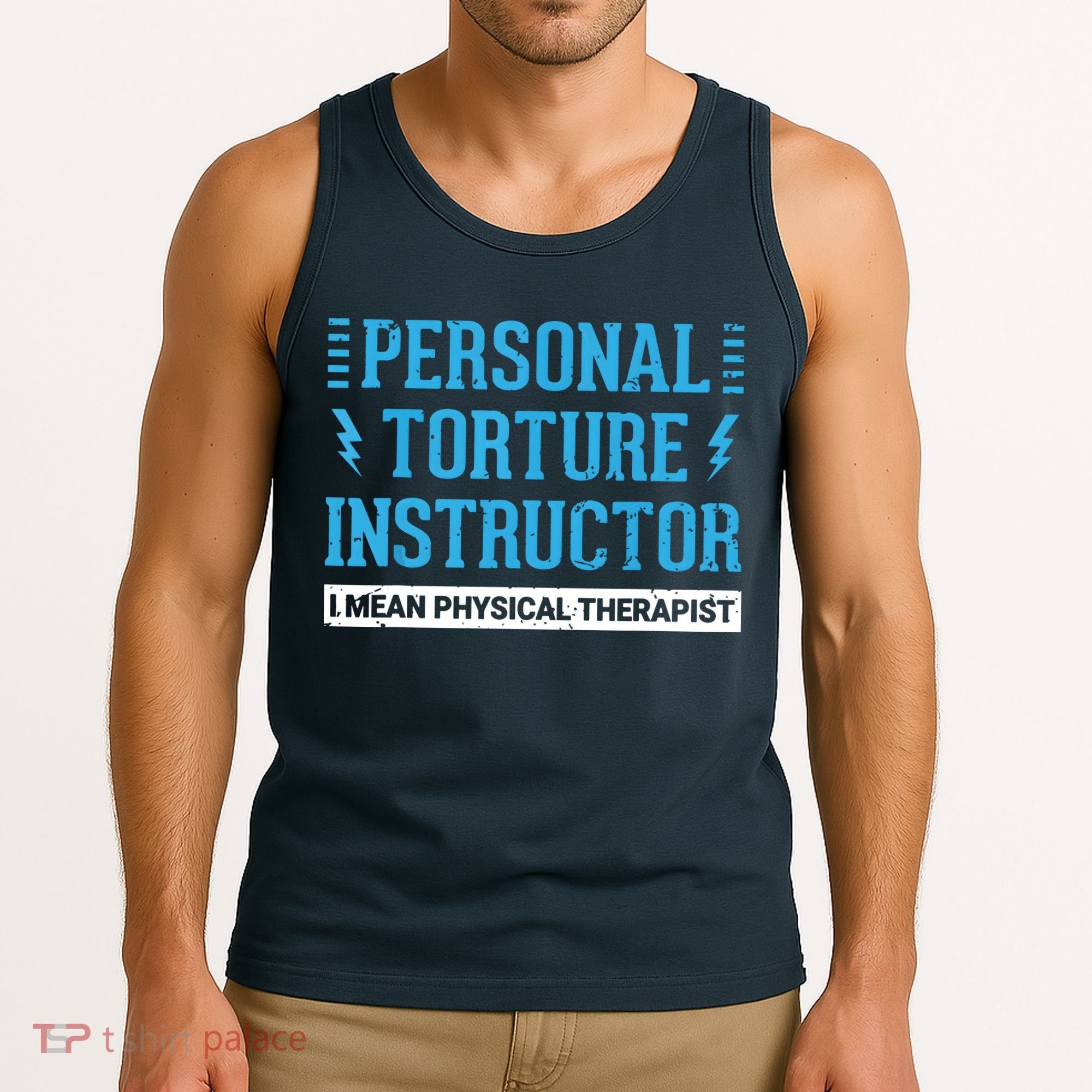 Funny PT Physical Therapist Gift Therapy Month Tank Top