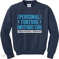 Funny PT Physical Therapist Gift Therapy Month Kids Sweatshirt thumb 0