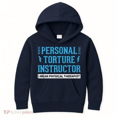 Funny PT Physical Therapist Gift Therapy Month Kids Hoodie