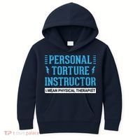 Funny PT Physical Therapist Gift Therapy Month Kids Hoodie thumb 0
