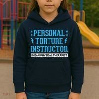 Funny PT Physical Therapist Gift Therapy Month Kids Hoodie thumb 3