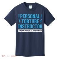 Funny PT Physical Therapist Gift Therapy Month Kids T-Shirt thumb 0