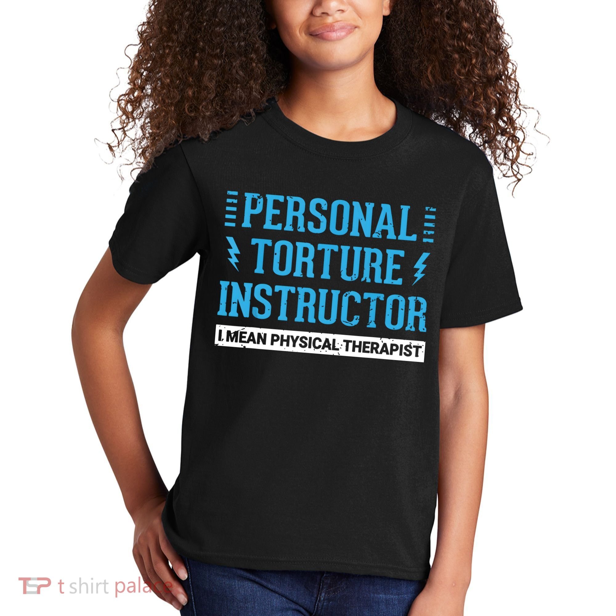 Funny PT Physical Therapist Gift Therapy Month Kids T-Shirt