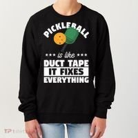 Funny Pickleball Paddle Sports Gift Pickleball Player Funny Gift Women's Sweatshirt thumb 0