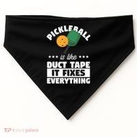 Funny Pickleball Paddle Sports Gift Pickleball Player Funny Gift USA-Made Doggie Bandana thumb 0