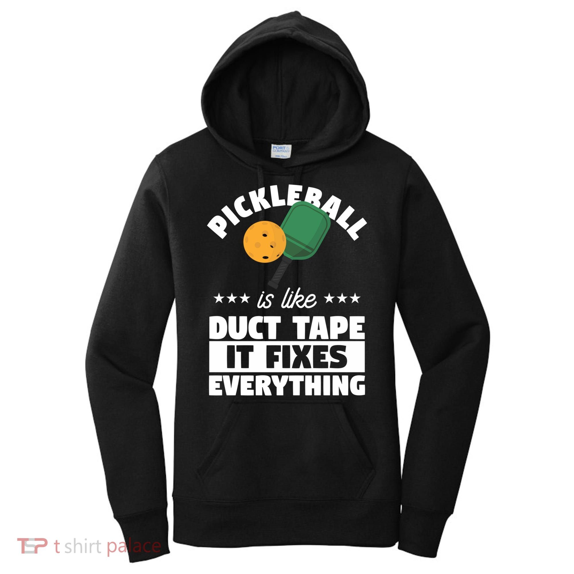 Funny Pickleball Paddle Sports Gift Pickleball Player Funny Gift Women's Hoodie