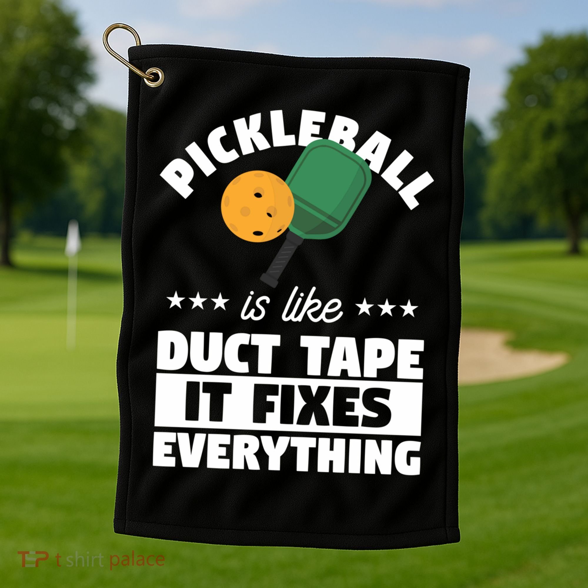 Funny Pickleball Paddle Sports Gift Pickleball Player Funny Gift Golf Towel