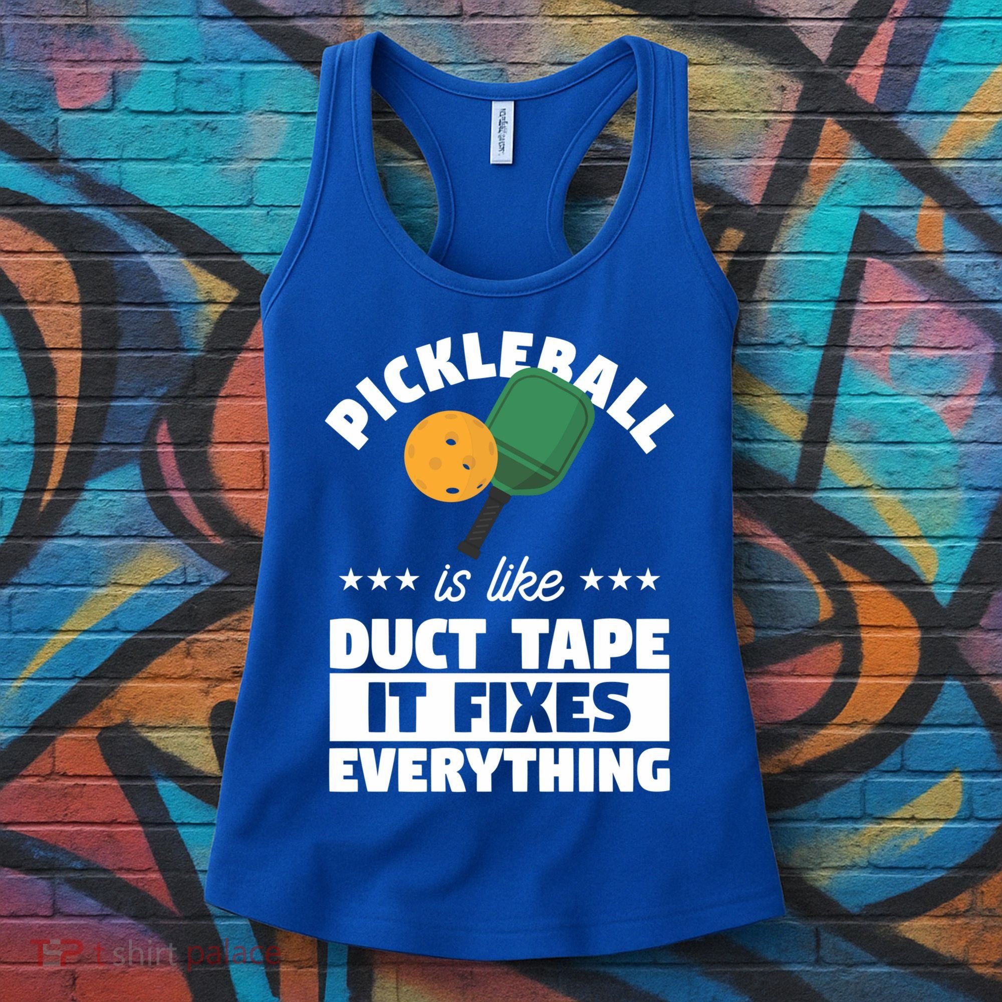 Funny Pickleball Paddle Sports Gift Pickleball Player Funny Gift Women's Tank Top
