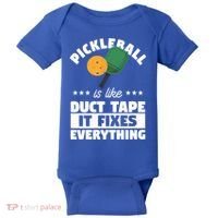 Funny Pickleball Paddle Sports Gift Pickleball Player Funny Gift Baby Bodysuit thumb 0