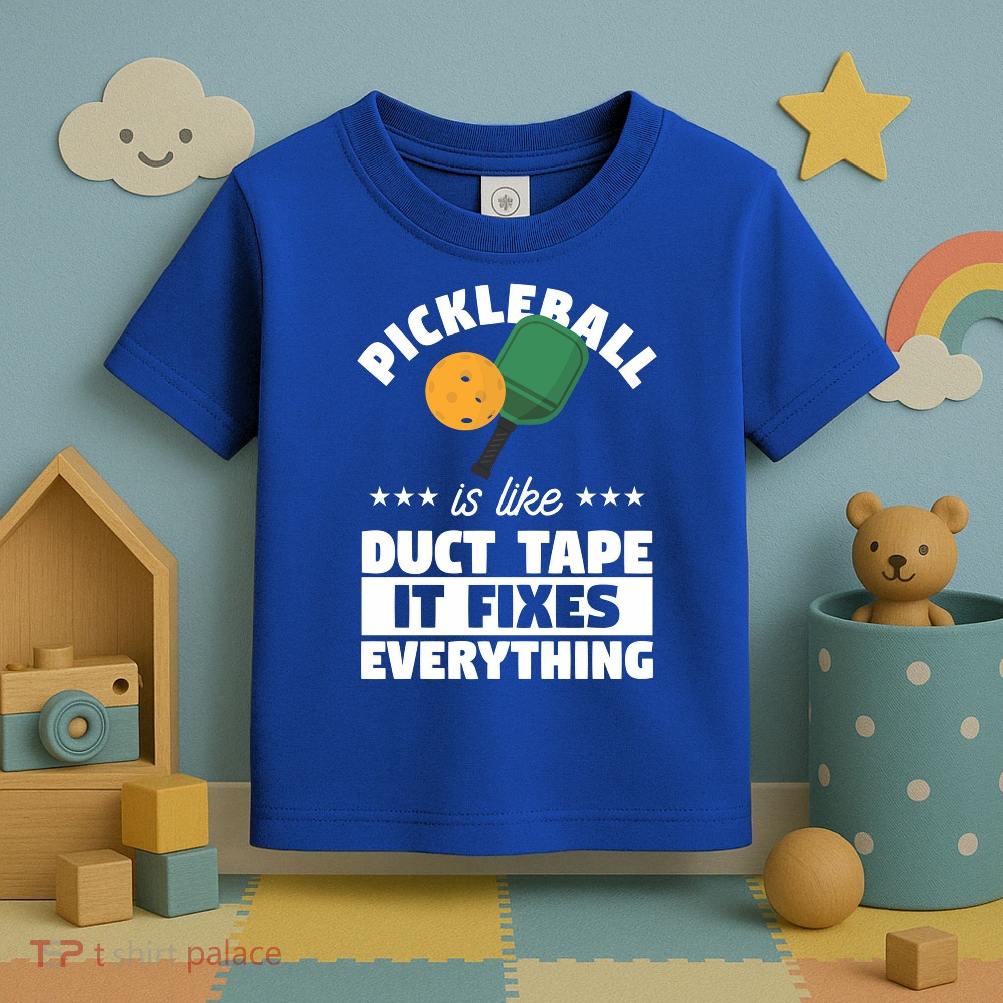 Funny Pickleball Paddle Sports Gift Pickleball Player Funny Gift Toddler T-Shirt