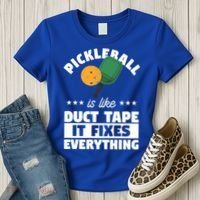 Funny Pickleball Paddle Sports Gift Pickleball Player Funny Gift Women's T-Shirt thumb 3