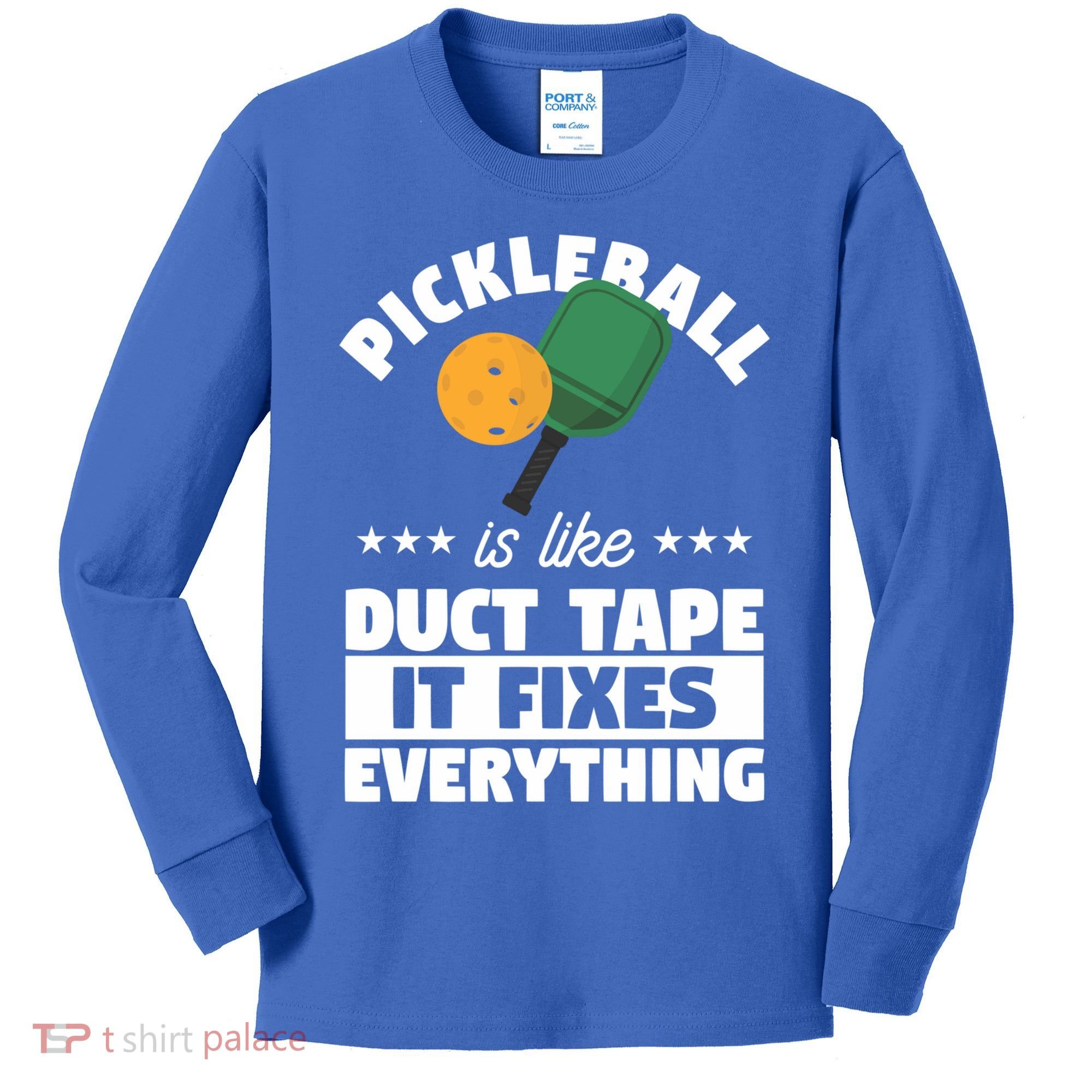Funny Pickleball Paddle Sports Gift Pickleball Player Funny Gift Kids Long Sleeve Shirt