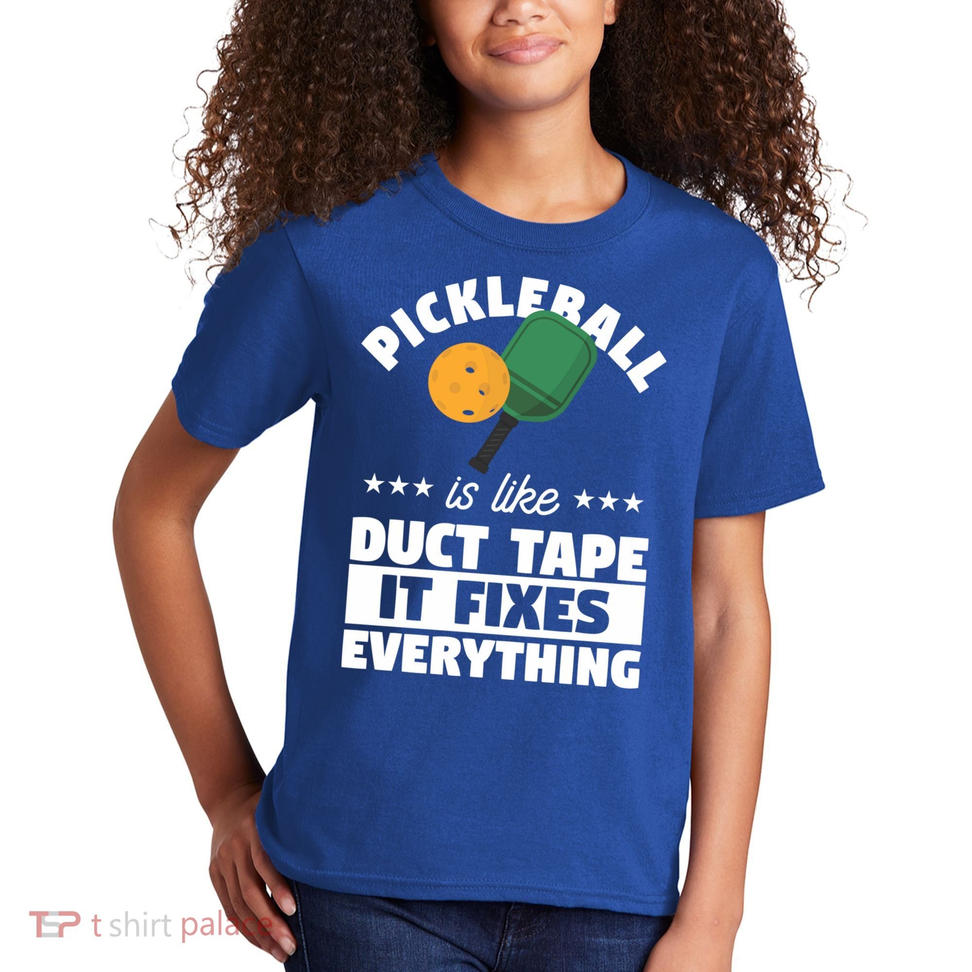 Funny Pickleball Paddle Sports Gift Pickleball Player Funny Gift Kids T-Shirt
