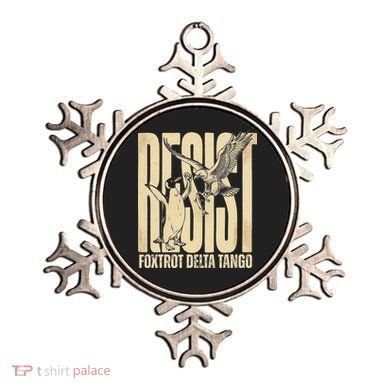 Funny Penguin Protest Resist Penguin Holding Fish Gr Ornament