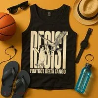 Funny Penguin Protest Resist Penguin Holding Fish Gr Tank Top thumb 4