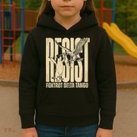 Funny Penguin Protest Resist Penguin Holding Fish Gr Kids Hoodie thumb 3