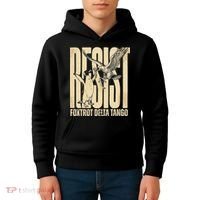 Funny Penguin Protest Resist Penguin Holding Fish Gr Kids Hoodie thumb 4