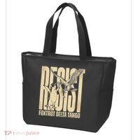 Funny Penguin Protest Resist Penguin Holding Fish Gr Tote Bag thumb 3