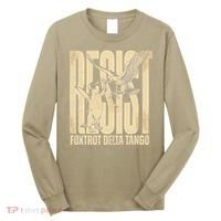 Funny Penguin Protest Resist Penguin Holding Fish Gr Long Sleeve Shirt thumb 0