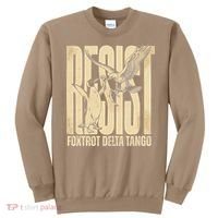 Funny Penguin Protest Resist Penguin Holding Fish Gr Sweatshirt thumb 0
