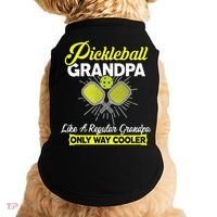funny Player Pickle Ball Pickleball Grandpa Doggie Tank thumb 0