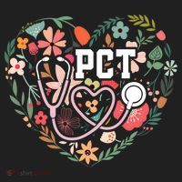 Floral Pct Patient Care Technician Healthcare Worker Gift Hat thumb 2