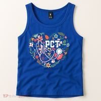 Floral Pct Patient Care Technician Healthcare Worker Gift Tank Top thumb 2