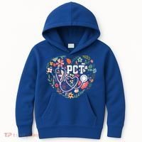 Floral Pct Patient Care Technician Healthcare Worker Gift Kids Hoodie thumb 0