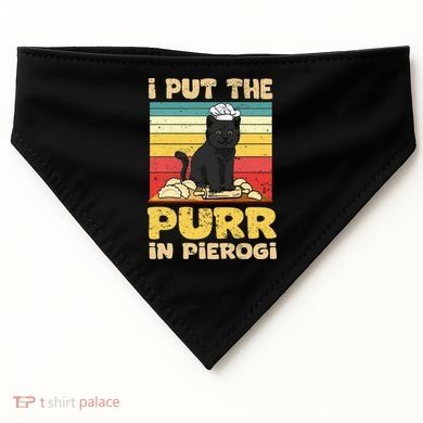 Funny polish pierogi USA-Made Doggie Bandana