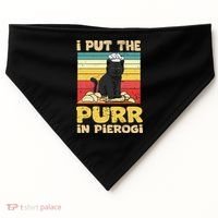 Funny polish pierogi USA-Made Doggie Bandana thumb 0