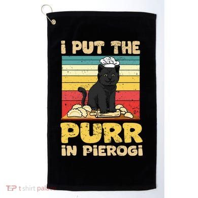 Funny polish pierogi Golf Towel