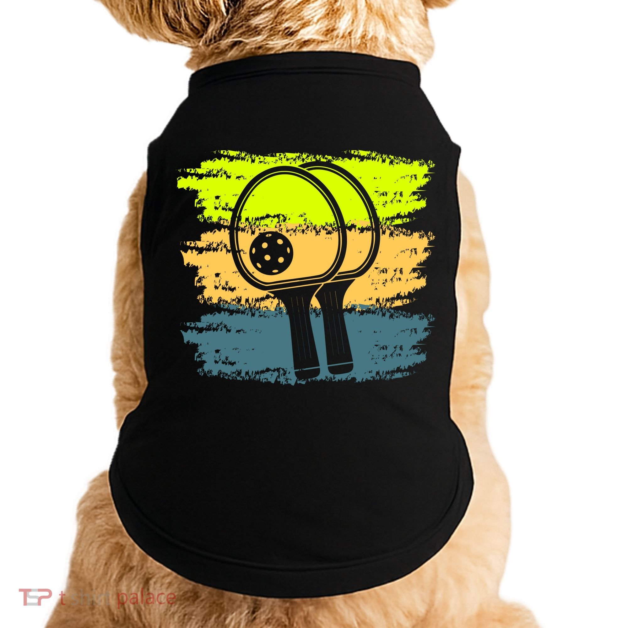 Funny Pickleball Player Paddleball Lover Doggie Tank