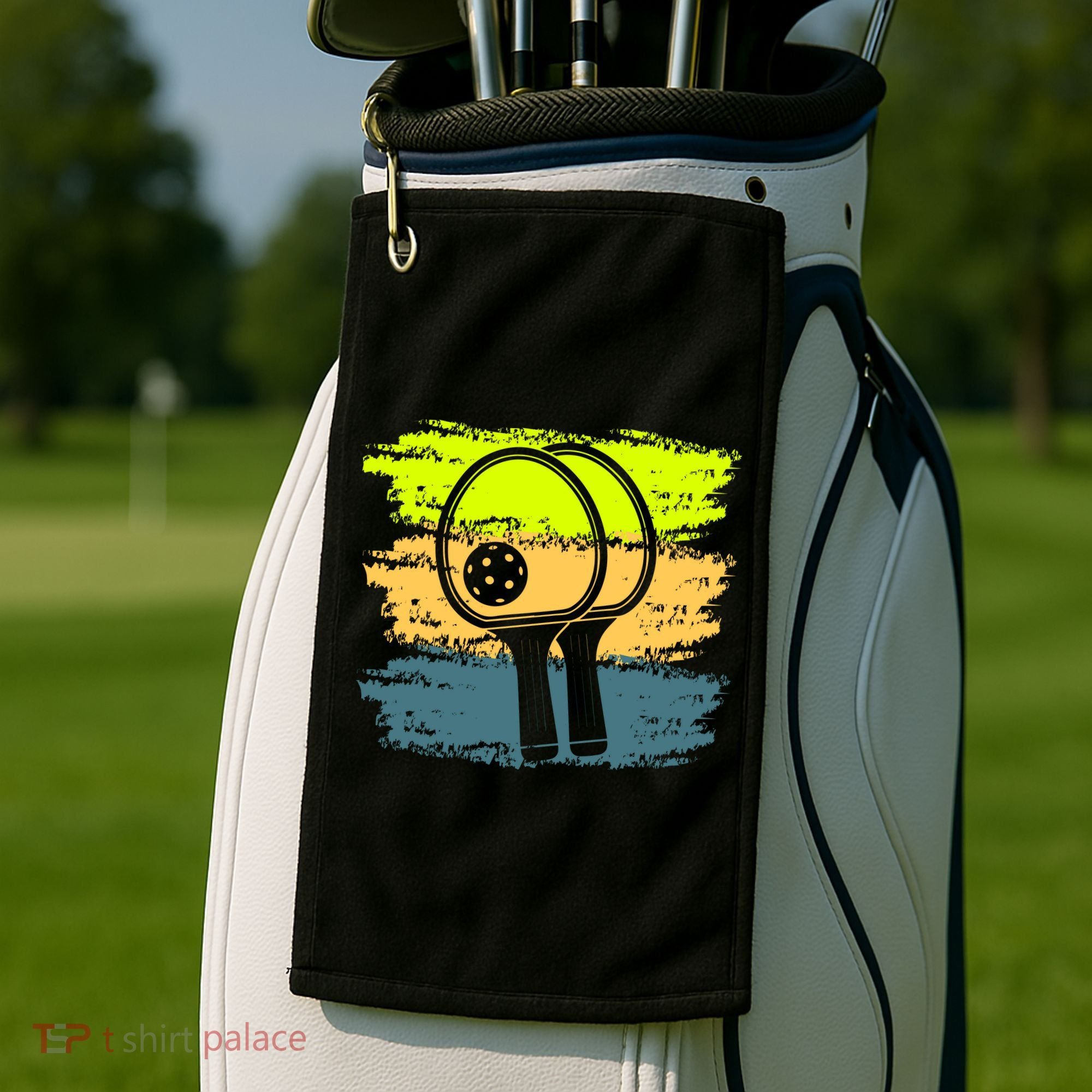 Funny Pickleball Player Paddleball Lover Golf Towel